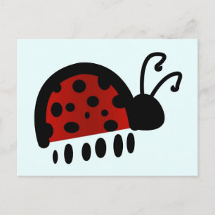 Cartão Postal Ladybug