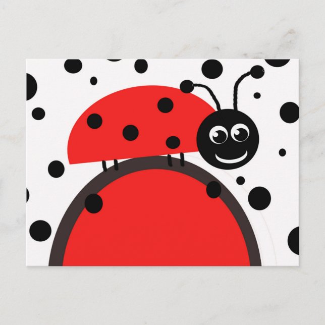 Cartão postal Ladybug (Frente)