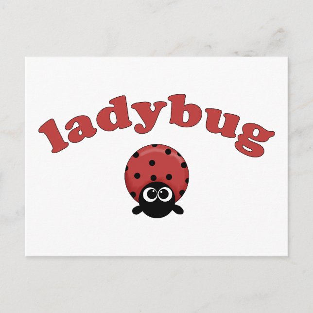 Cartão Postal Ladybug (Frente)