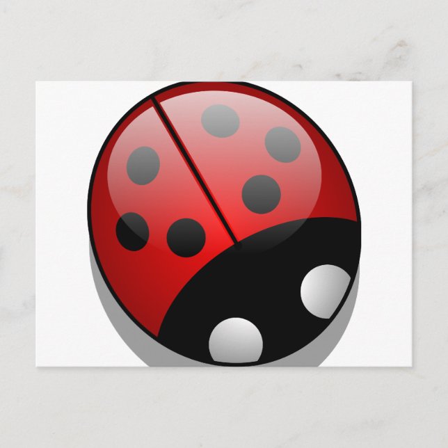 Cartão Postal Ladybug (Frente)