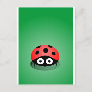 Cartão Postal Ladybug
