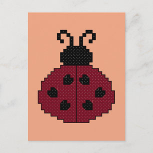 Cartão Postal Ladybug