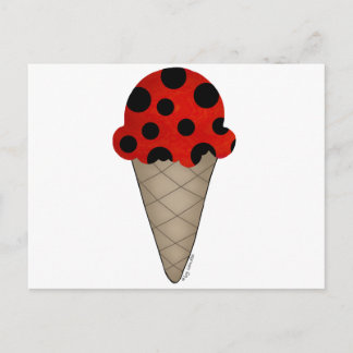 Cartão Postal Ladybug Cone