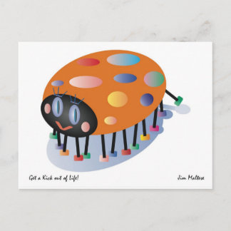CARTÃO POSTAL LADYBUG GREETING/JIM MALTESE