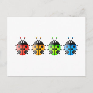 Cartão Postal Ladybugs