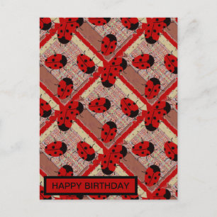 CARTÃO POSTAL LADYBUGS