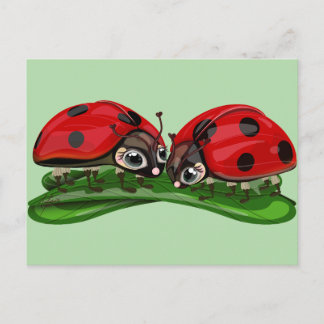 Cartão Postal Ladybugs 