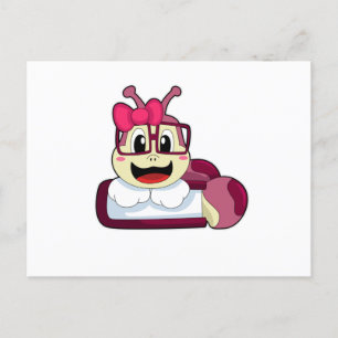 Cartão Postal Lagarta com Faixa de Opções