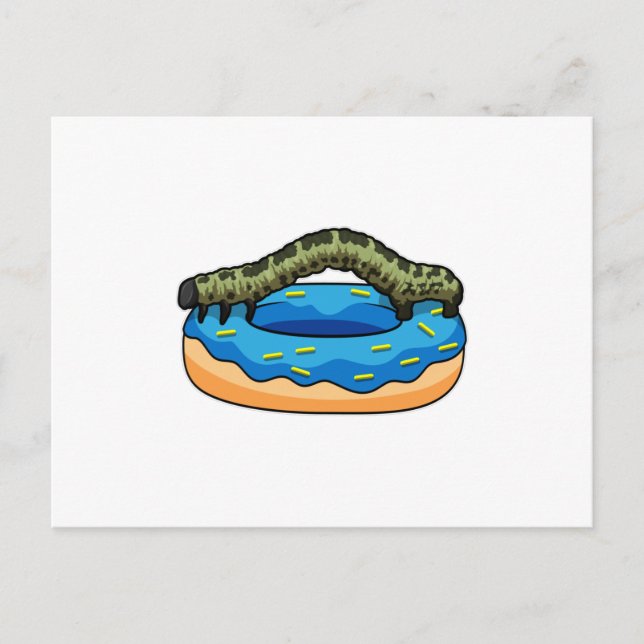 Cartão Postal Lagarta com Rosquinha (Frente)