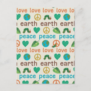 Cartão Postal Lagarta famosa   Padrões de paz, amor, Terra