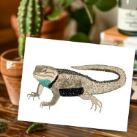 Lagarto Espinhoso do Deserto Répteis Animais Arte 