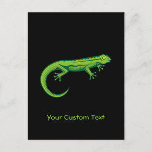 Cartão Postal Lagarto Verde