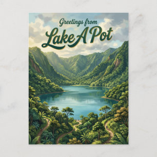 Cartão Postal Lago A Pot Guiné Equatorial