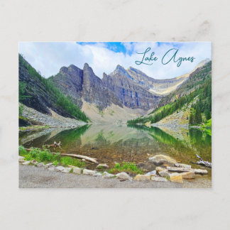 Cartão Postal Lago Agnes Alberta Canadian Rockies