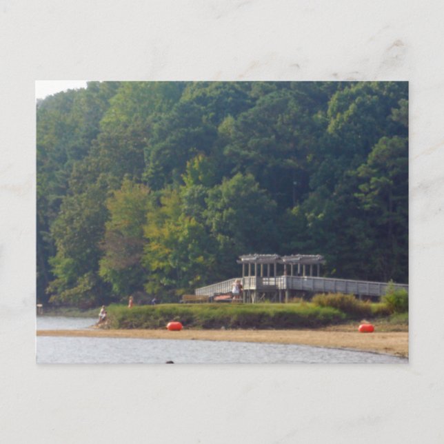 Cartão Postal Lago Allatoona, Acworth, Geórgia (Frente)