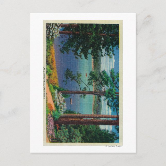 Cartão Postal Lago Arrohead ViewLake Arrohead, CA 2 (Frente)