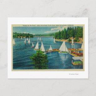 Cartão Postal Lago Arrohouad, Corrida de Yacht Club CA