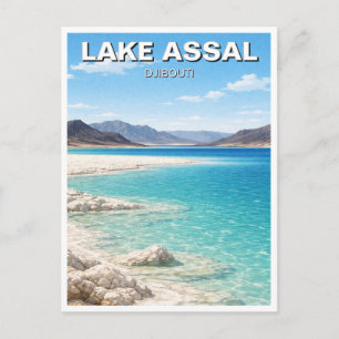 Cartão Postal Lago Assal djibouti Viagem