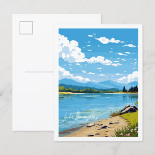 Cartão Postal Lago Banyoles Ibiza Espanha