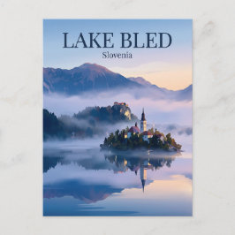 Cartão Postal Lago Bled Eslovênia