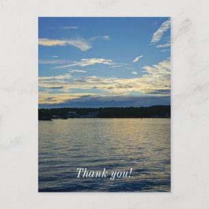 Cartão Postal Lago Blue Sunset de Ozarks