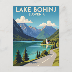 Cartão Postal Lago Bohinj Eslovênia
