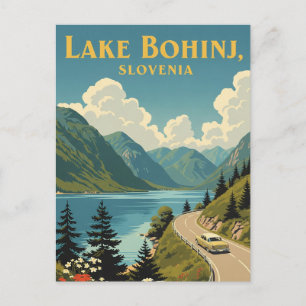 Cartão Postal Lago Bohinj Eslovênia