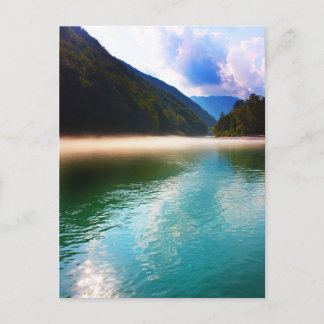 Cartão Postal Lago bonito nos cumes, Slovenia
