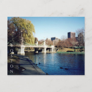 Cartão Postal lago boston common