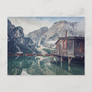 Cartão Postal lago Braies