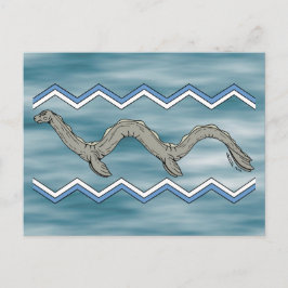 Cartão Postal Lago canadense Monster e Zigzags