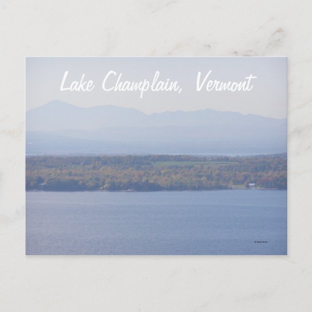 Cartão Postal Lago Champlain, Vermont (Frente)