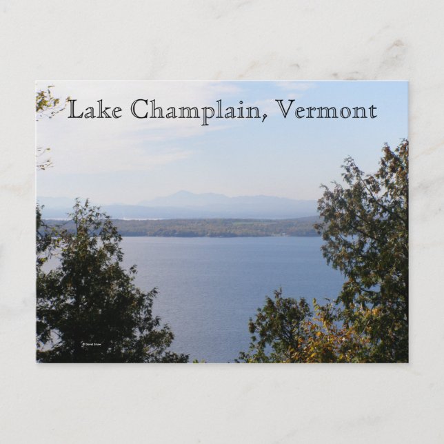 Cartão Postal Lago Champlain, Vermont (Frente)