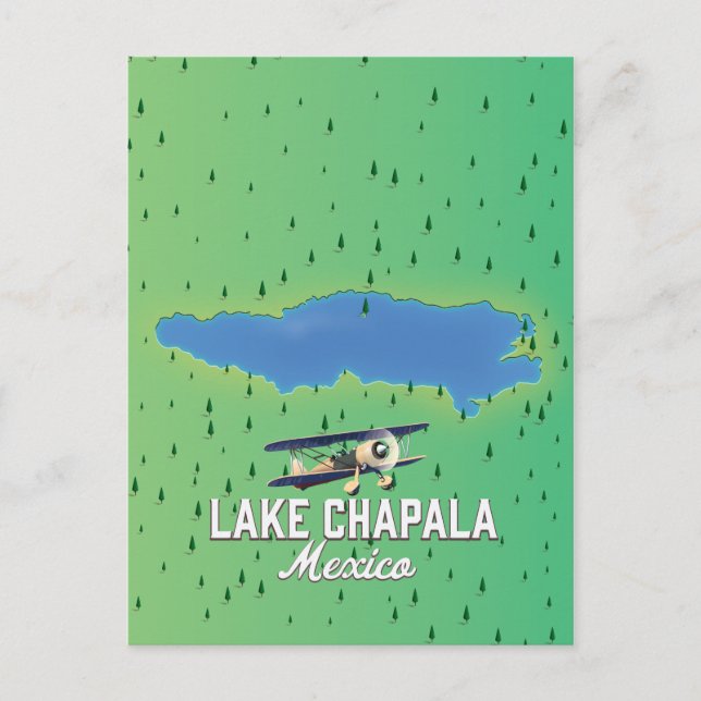 Cartão Postal lago Chapala México (Frente)