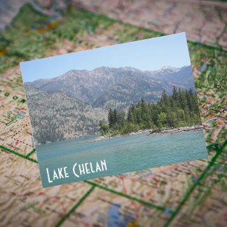 Cartão Postal Lago Chelan, Foto do Viagem de Washington