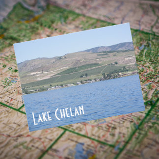 Cartão Postal Lago Chelan, Foto do Viagem de Washington