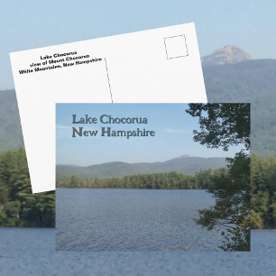 Cartão Postal Lago Chocorua White Mountains New Hampshire Foto