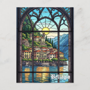 Cartão Postal Lago Como Bellagio Itália