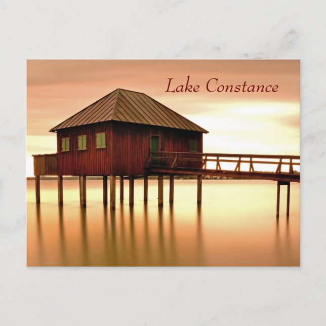 Cartão Postal Lago Constance perto de Bregenz em Vorarlberg (Frente)