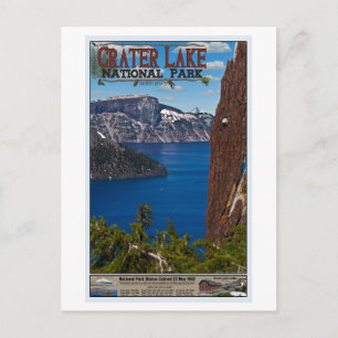 Cartão Postal Lago Crater - Poster de informação