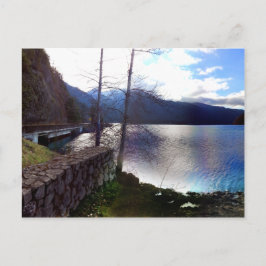 Cartão Postal Lago Crescent da Rota 101 dos EUA