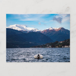 Cartão Postal Lago de aorta na Itália norte