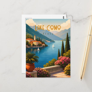 Cartão Postal Lago de Como Itália