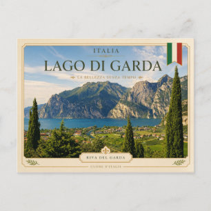 Cartão Postal Lago de Garda (Riva del Garda) - Itália