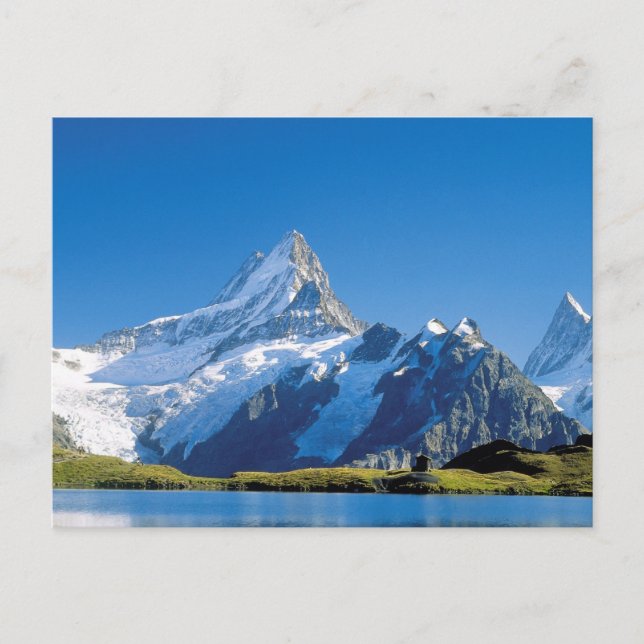 Cartão Postal lago de montanha alta (Frente)