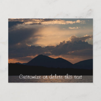 Cartão Postal Lago de Peixe Sunset; Personalizável