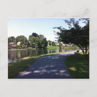 Cartão Postal lago de primaveras de ebulição do rastro appalachi