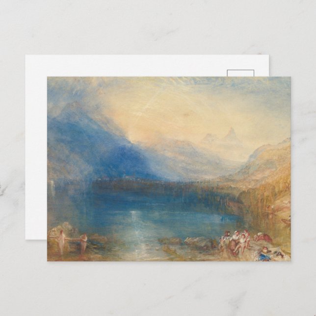 Cartão Postal Lago de Zug, JMW Turner (Frente/Verso)