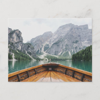 Cartão Postal Lago di Braies, Pragser Wildsee - Lake Prags Italy