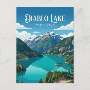 Cartão Postal Lago Diablo EUA